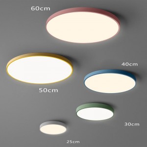 Đèn LED hợp kim acrylic hiện đại tròn 5cm Đèn LED siêu mỏng. Đèn chiếu sáng. Đèn chiếu sáng. Đèn trần. Đèn trần cho phòng ngủ rộng